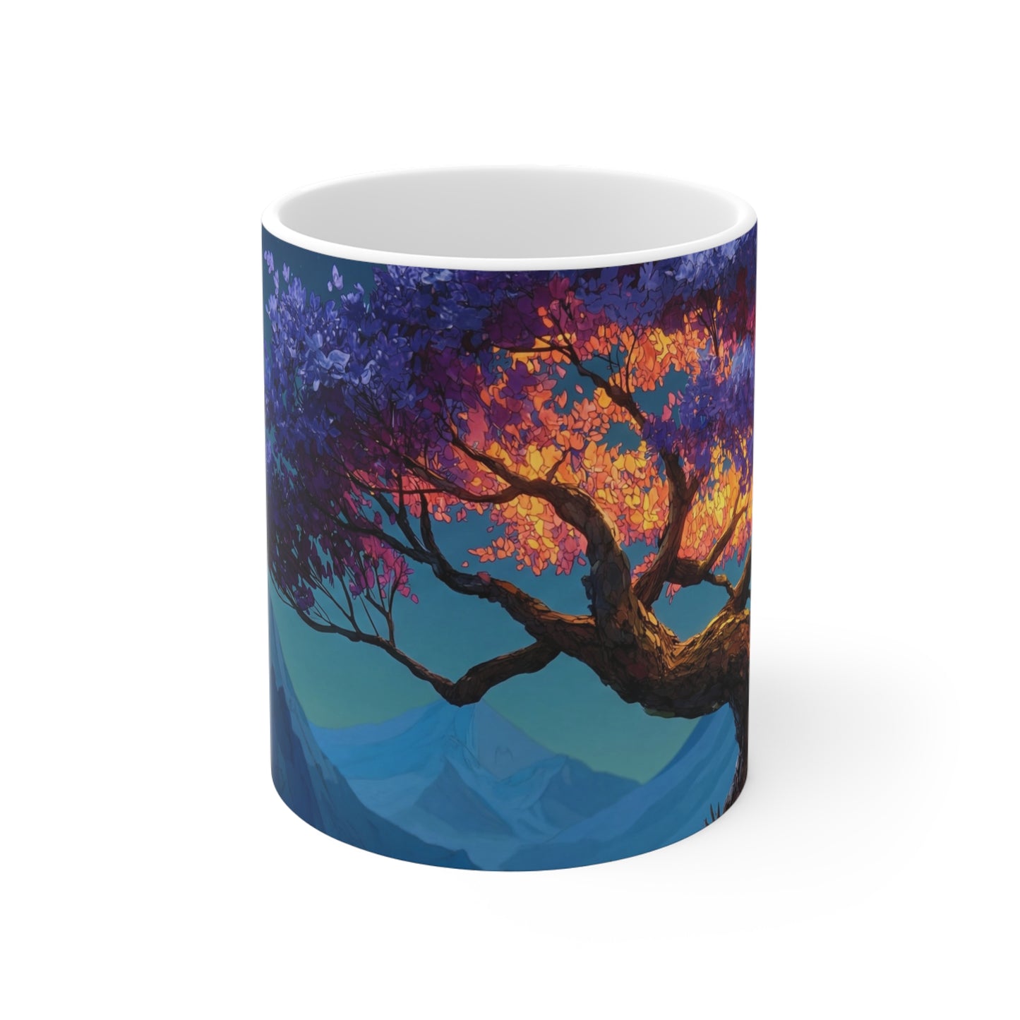 Starlit Whisper Tree Ceramic Mugs (11oz\15oz\20oz) – Twilight’s Velvet Crown