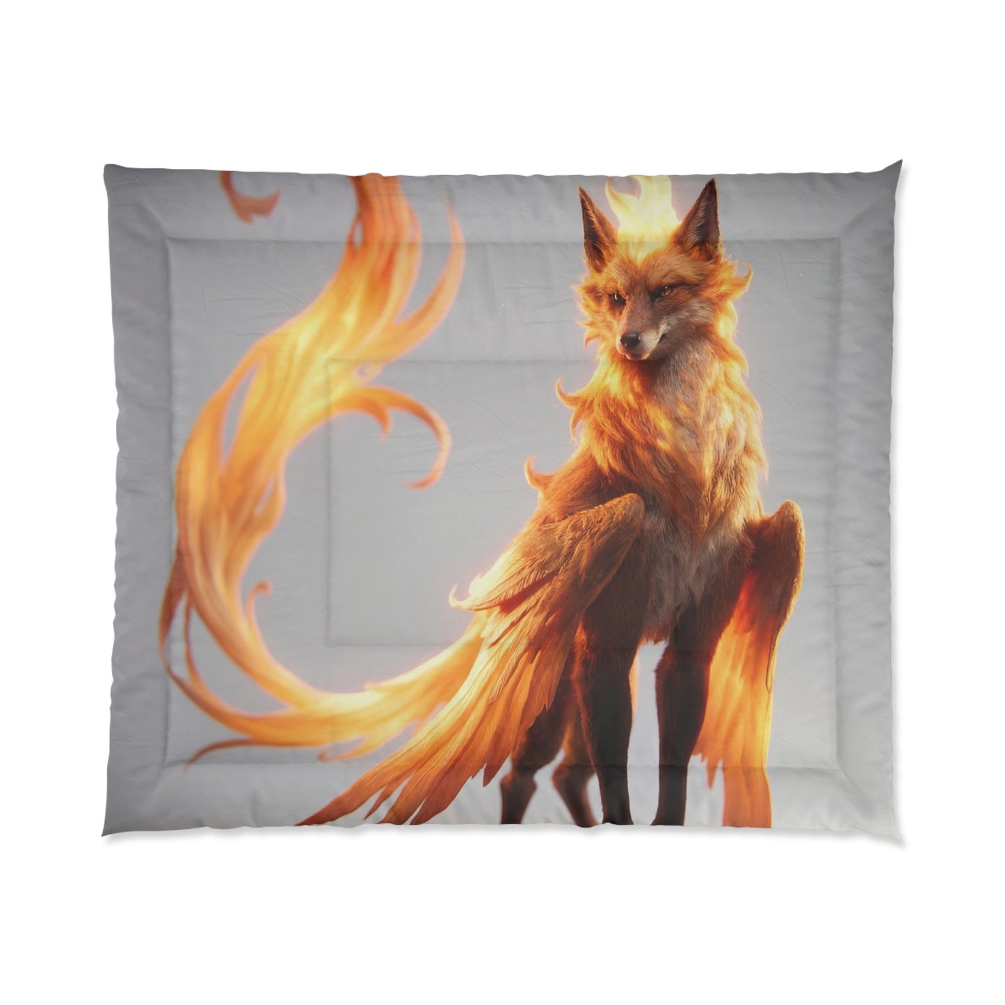 Phoenix Fox Comforter – Radiant Ember Guardian