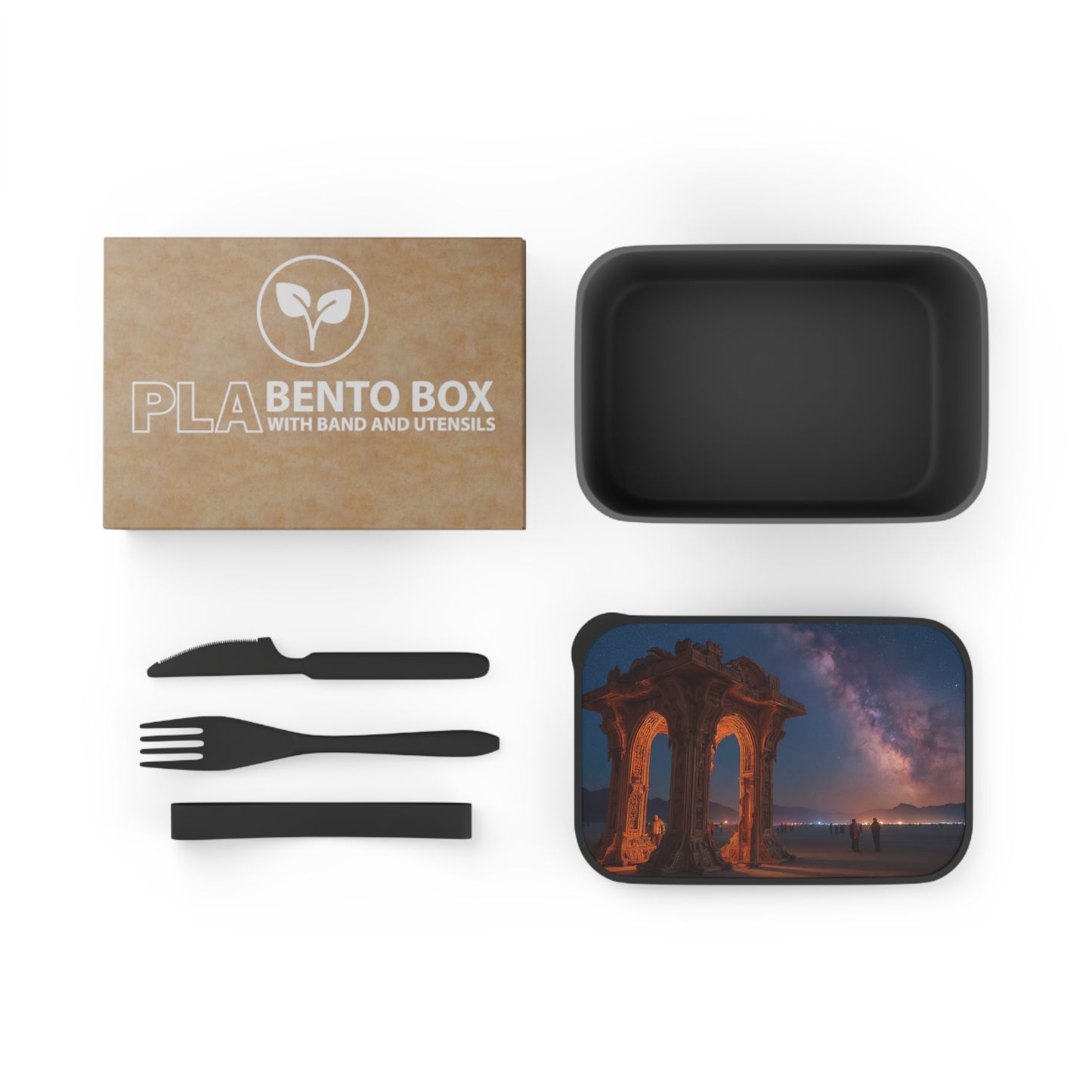 Celestial Gate PLA Bento Box with Band and Utensils – Gateway to the Milky Way