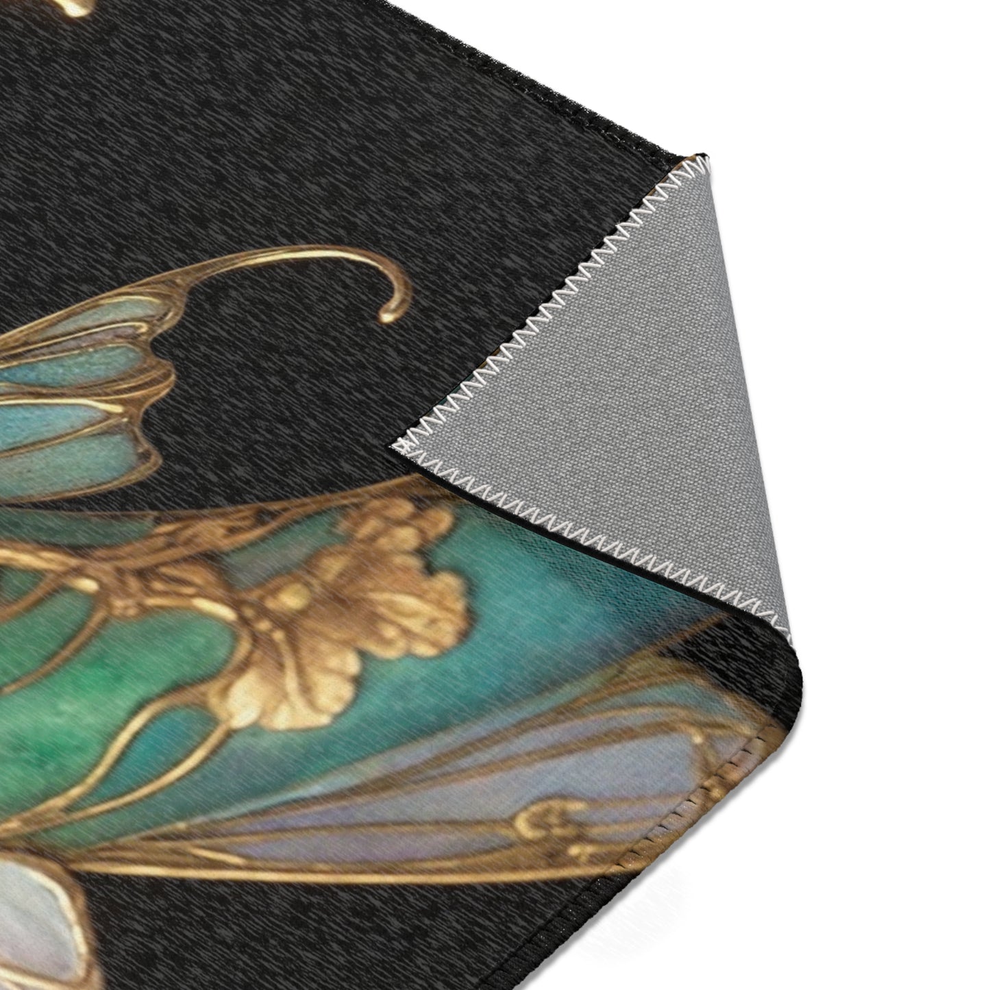 Art Nouveau Koi Area Rugs – Luminous Gold & Azure Dreamscape