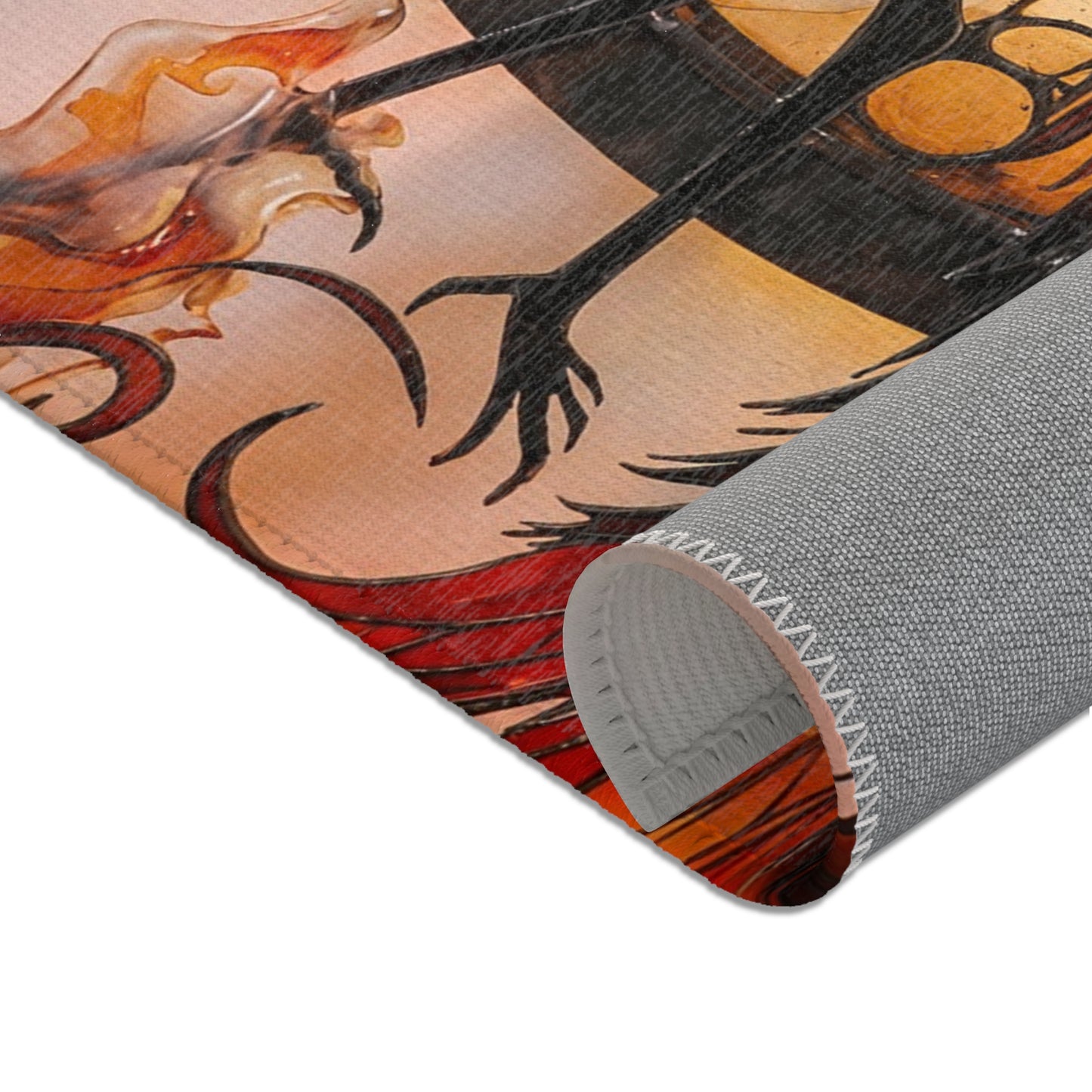Phoenix Rising Area Rug – Amber Flame Dreamscape
