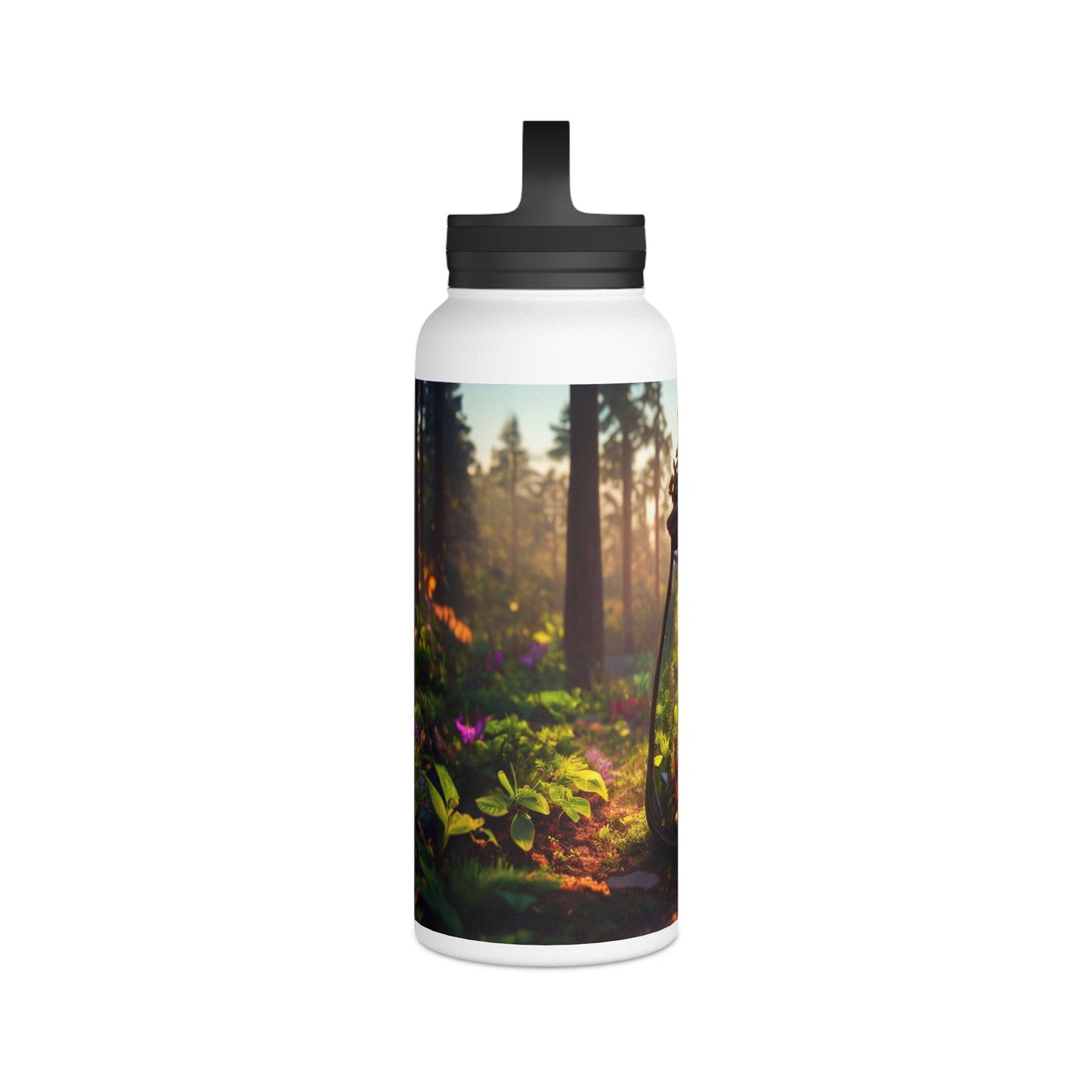 Whispering Woods Terrarium Bottle – Handle Lid – Pocket-Sized Forest Sanctuary