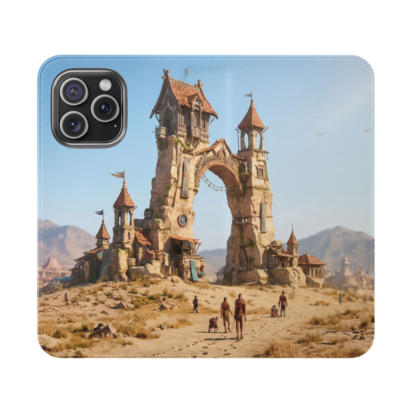 Desert Sentinel Gate Flip Cases – Weathered Archway Journey