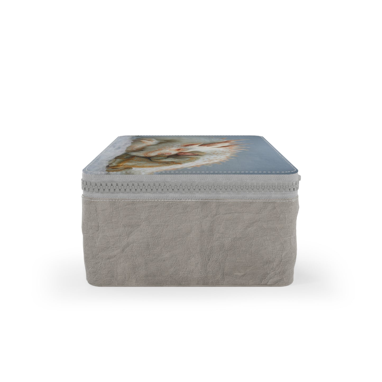 Sleeping Dragon & Child Paper Lunch Bag – Velvet Fur and Snowy Rest