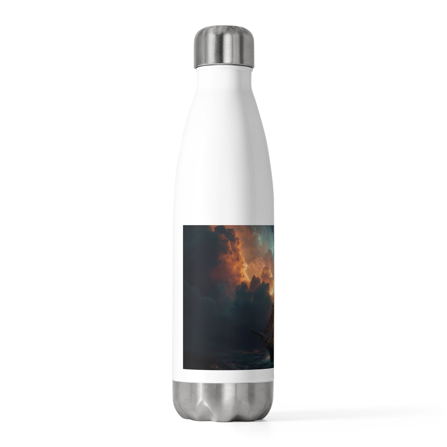 Starlit Galleon 20oz Insulated Bottle – Voyage Through Crimson Skies