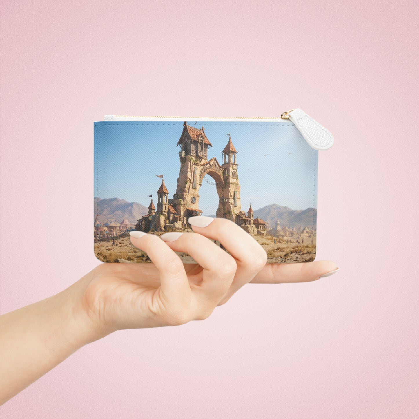 Desert Citadel Mini Clutch Bag – Sunlit Ruins of a Forgotten Kingdom