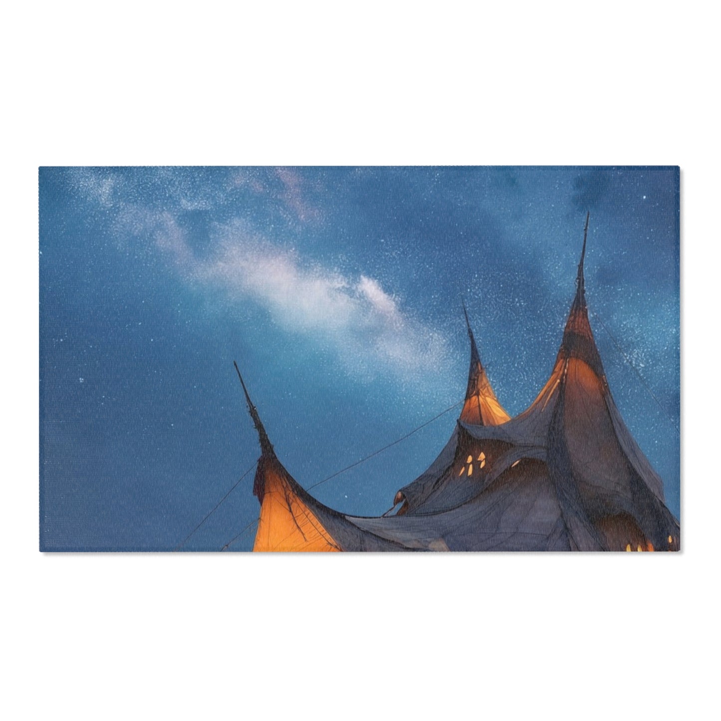 Starlit Nomad Tent Rug – Milky Way Under Canvas