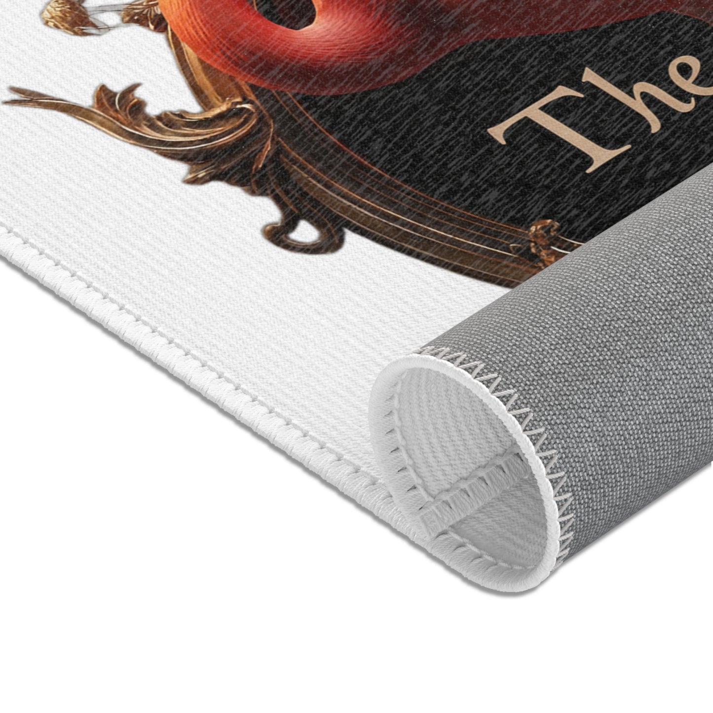 Scarlet Flamingo Gilded Frame Area Rugs – The Ritz Opulent Crest