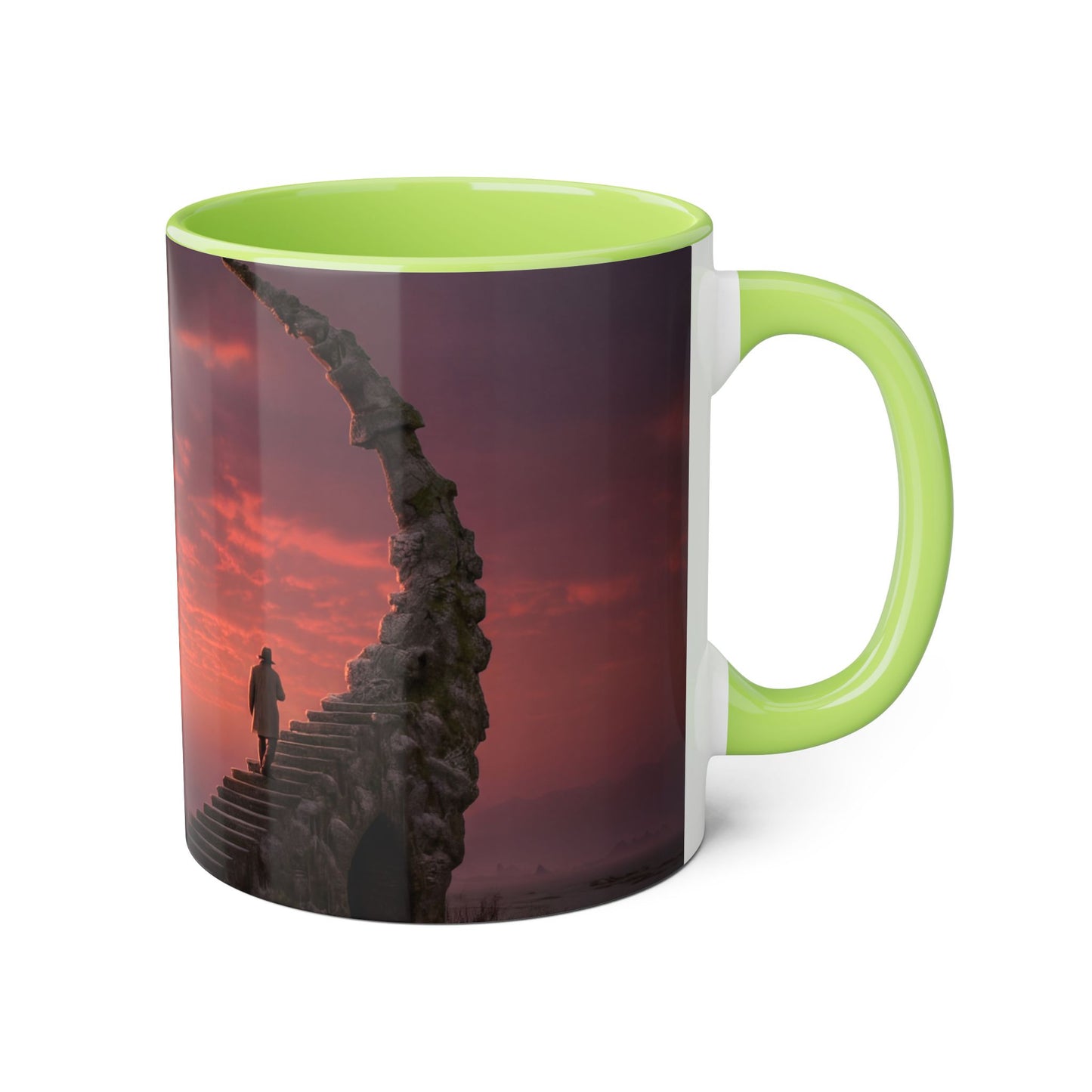Twilight Stairway Accent Mugs, 11oz – Crescent Moon Horizon Journey