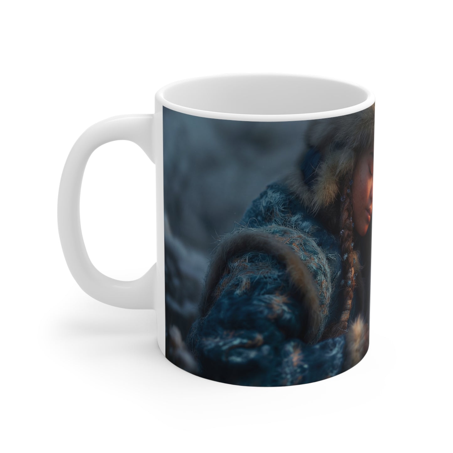 Snowbound Sentinel Ceramic Mugs (11oz\15oz\20oz) – Warmth of Winter’s Quiet Pact