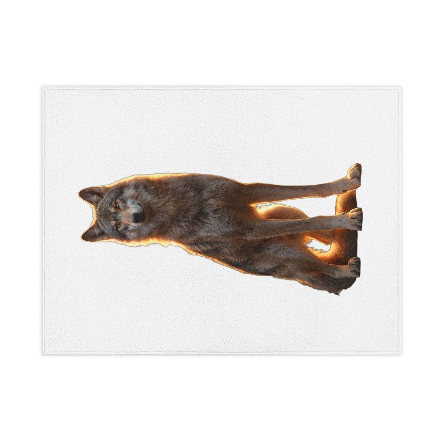Golden Hour Wolf Toddler Blanket – Sentinal Gaze Soft Wrap