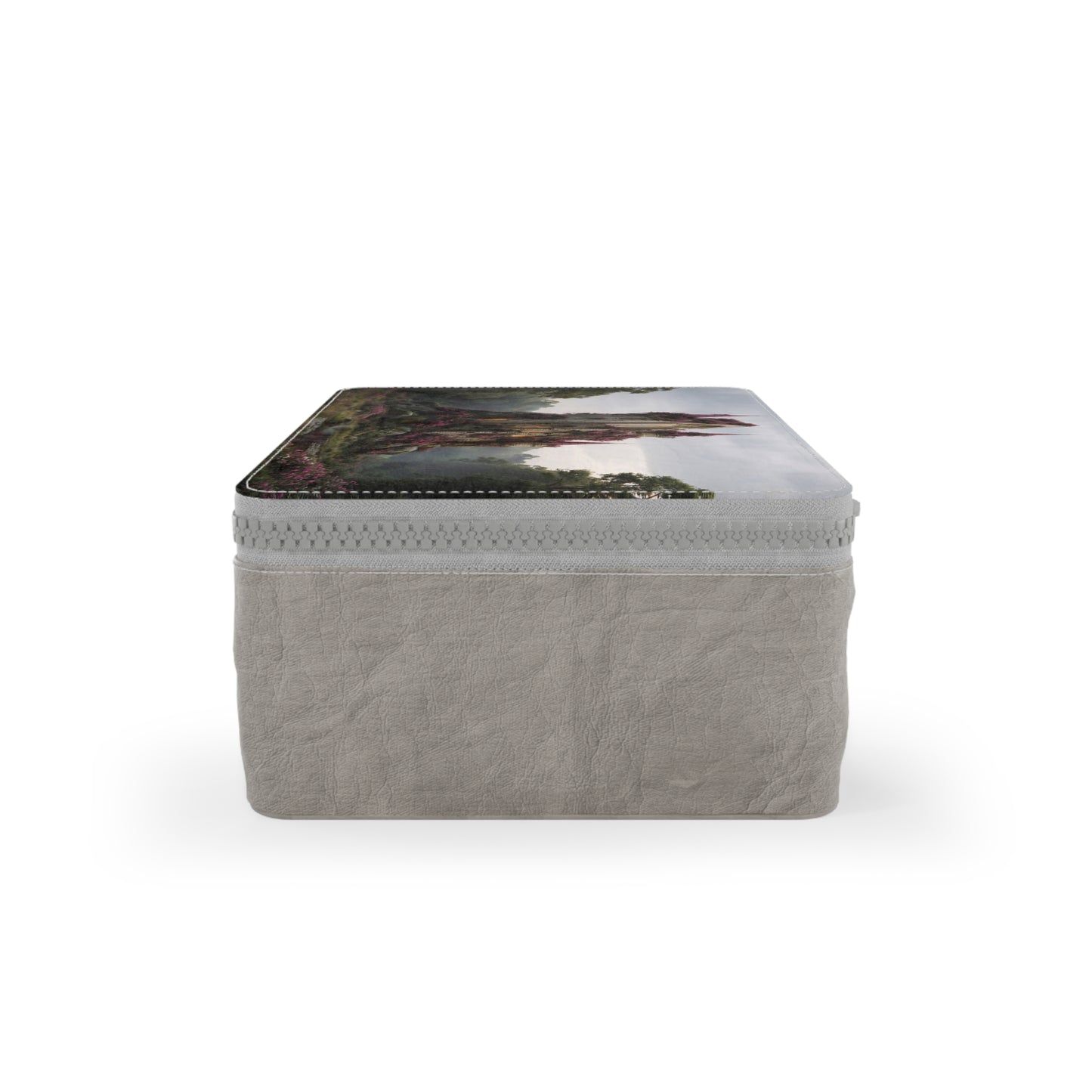 Rose-Spangled Castle Paper Lunch Bag – Twilight Bloom Sanctuary
