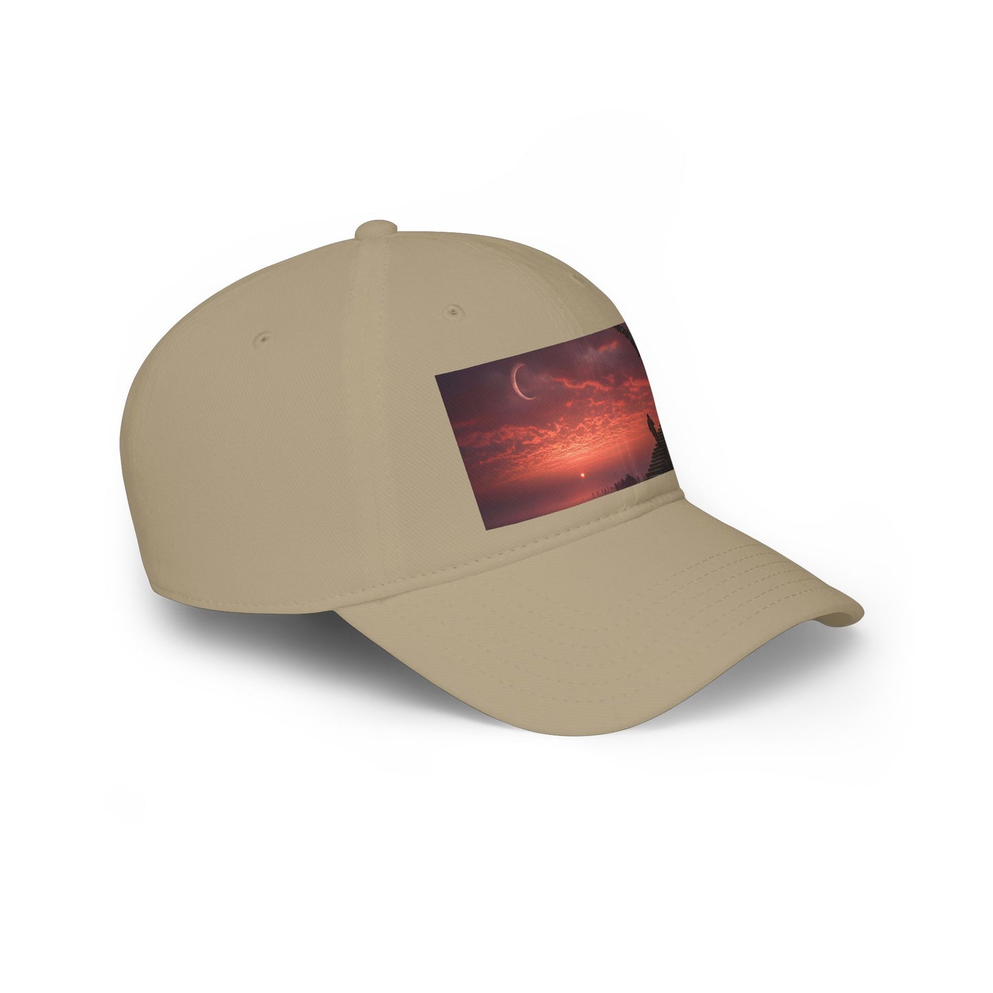 Crescent Stairway Low Profile Baseball Cap – Fiery Twilight Pathway