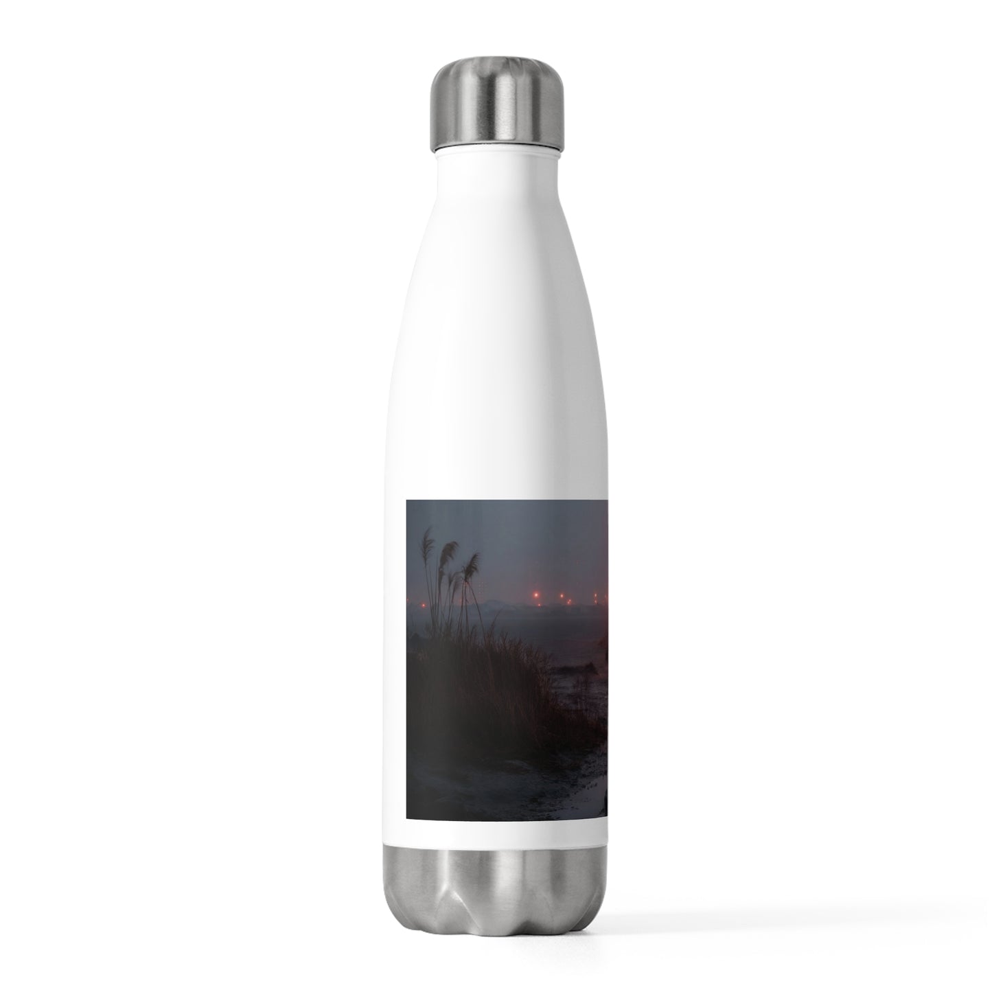 Crimson Circus Tent 20oz Insulated Bottle – Neon Mirage on the Shoreline