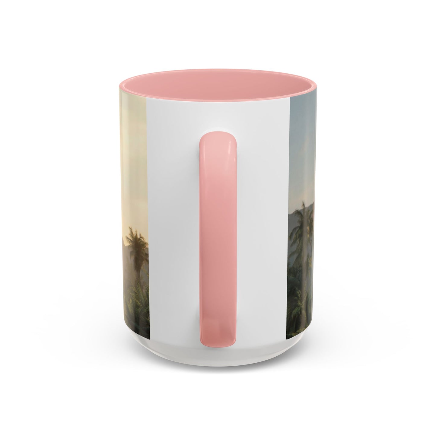 Castle Upon Turtle Shell Accent Coffee Mug (11, 15oz) – Sunset Sanctuary Dreamscape