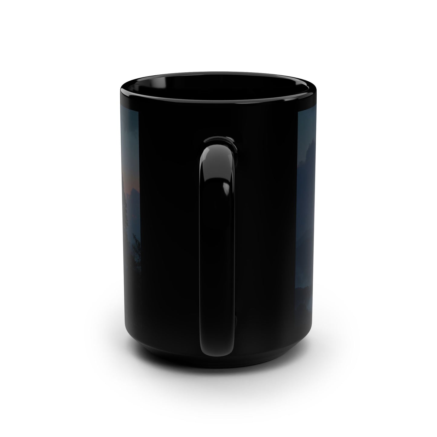 Burning Meteor Black Mug, 15oz – Valley Lights & Stormy Sky