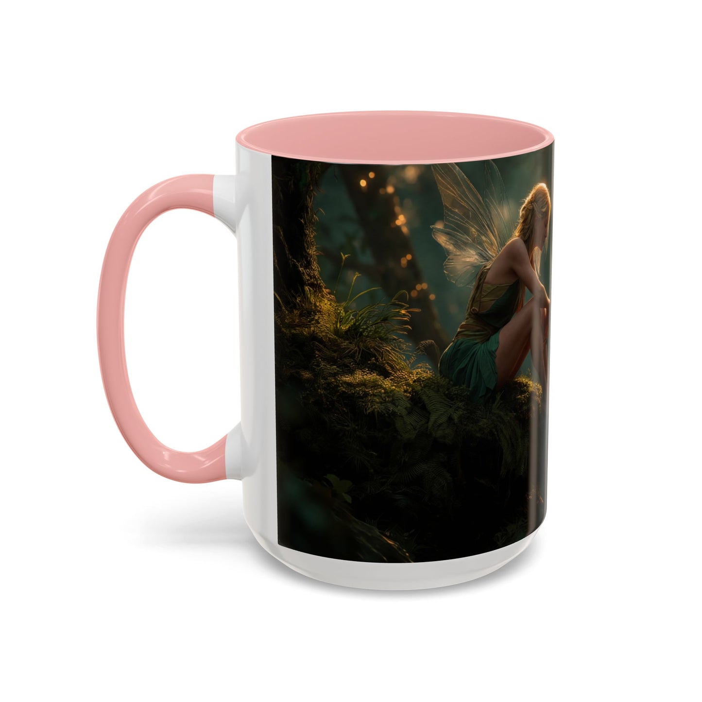 Winged Guardian Accent Coffee Mug (11, 15oz) – Twilight Forest Sentinels