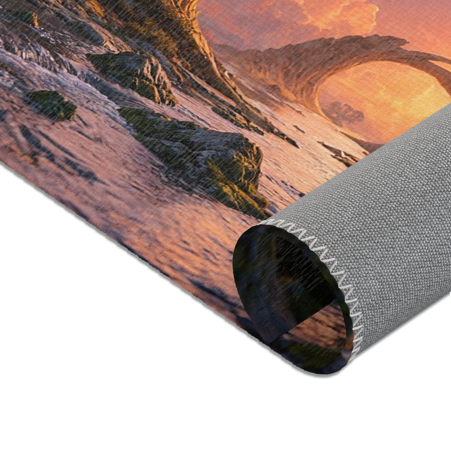 Stone Archway Sunset Rug – Whispering Canyons at Dusk