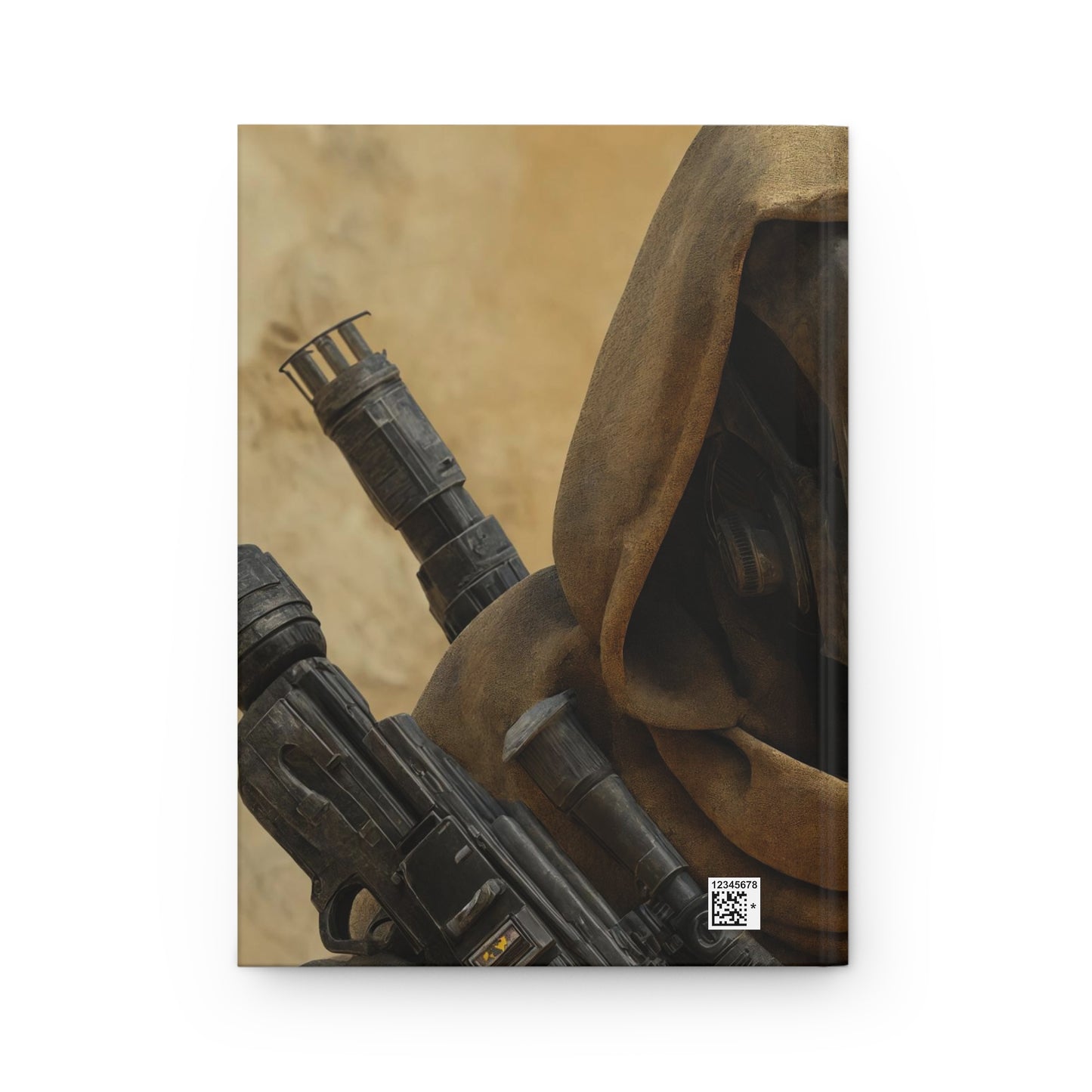 Desert Warrior in Hooded Cloak - Hardcover Journal
