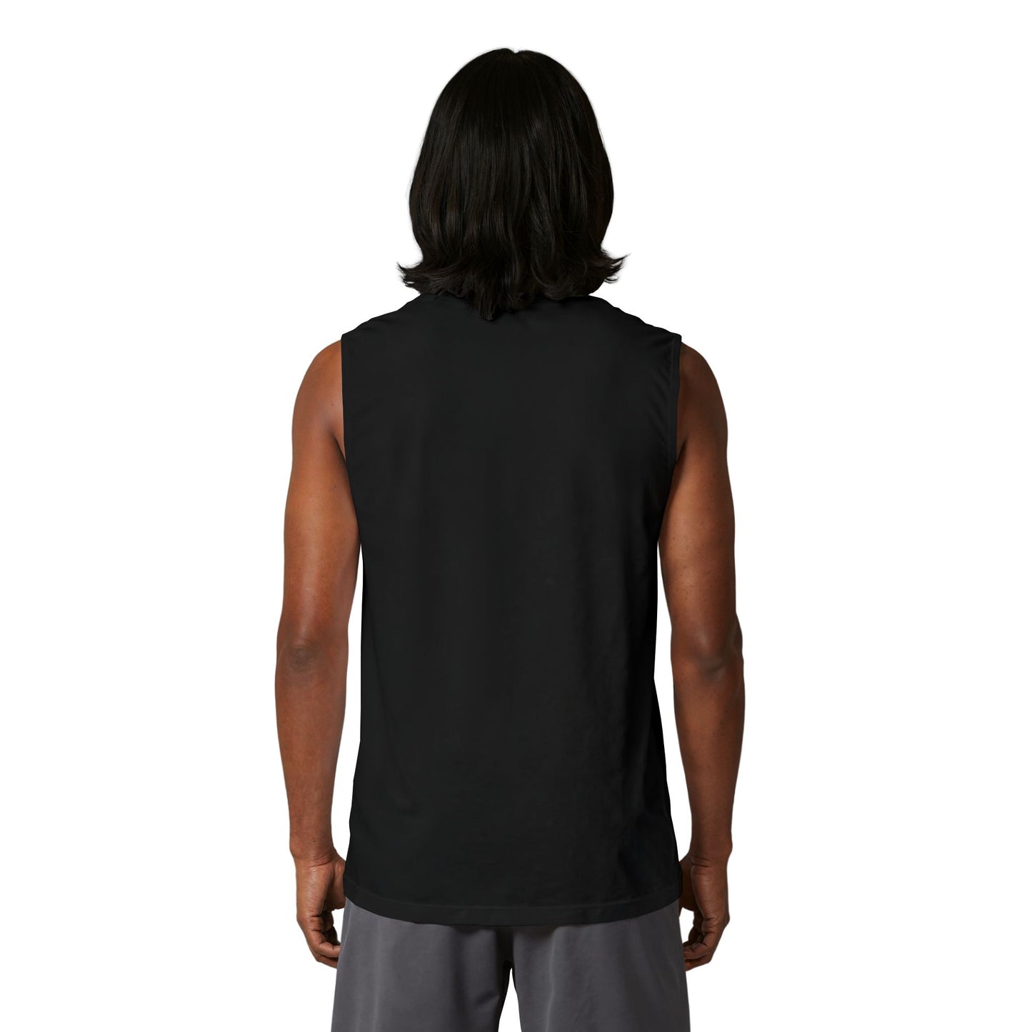 Lantern-Bearing Guardian Muscle Tank – Hooded Skeleton Sentinel Graphic