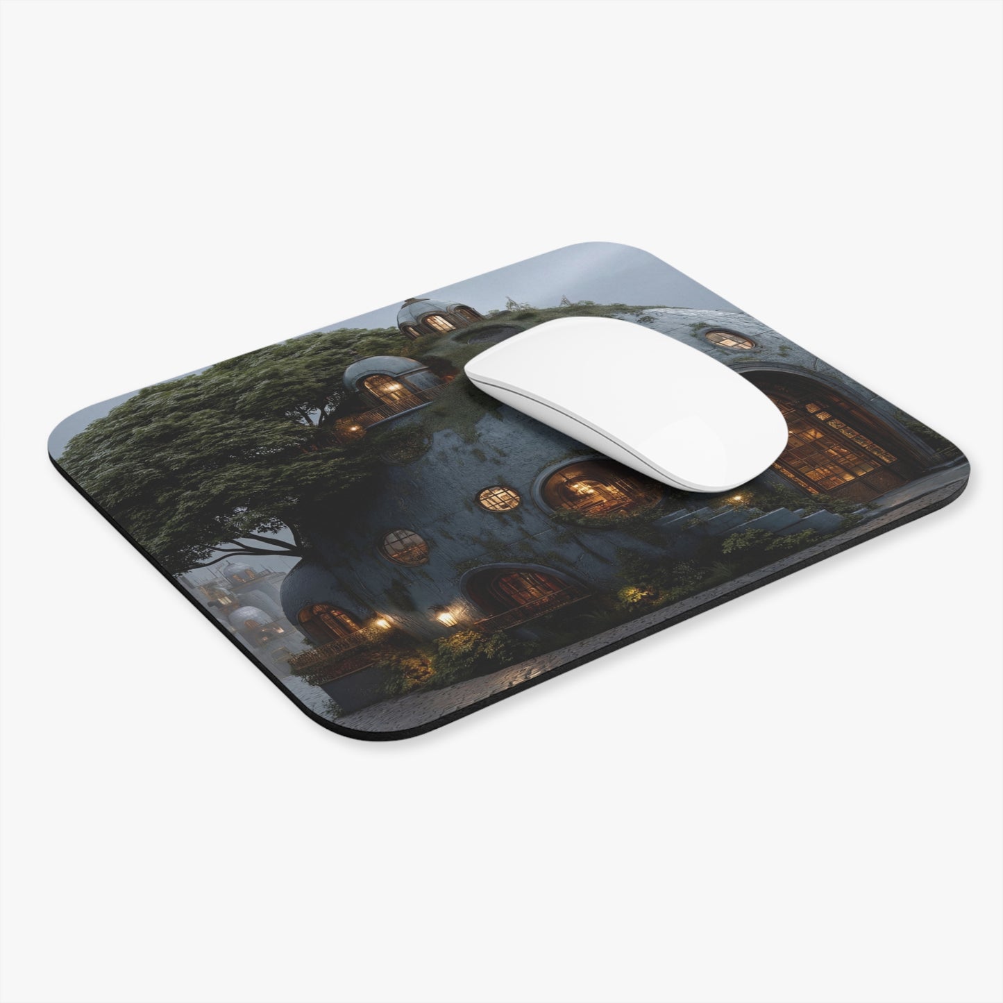 Treehouse Dome Mouse Pad (Rectangle) – Whispering Grove Sanctuary