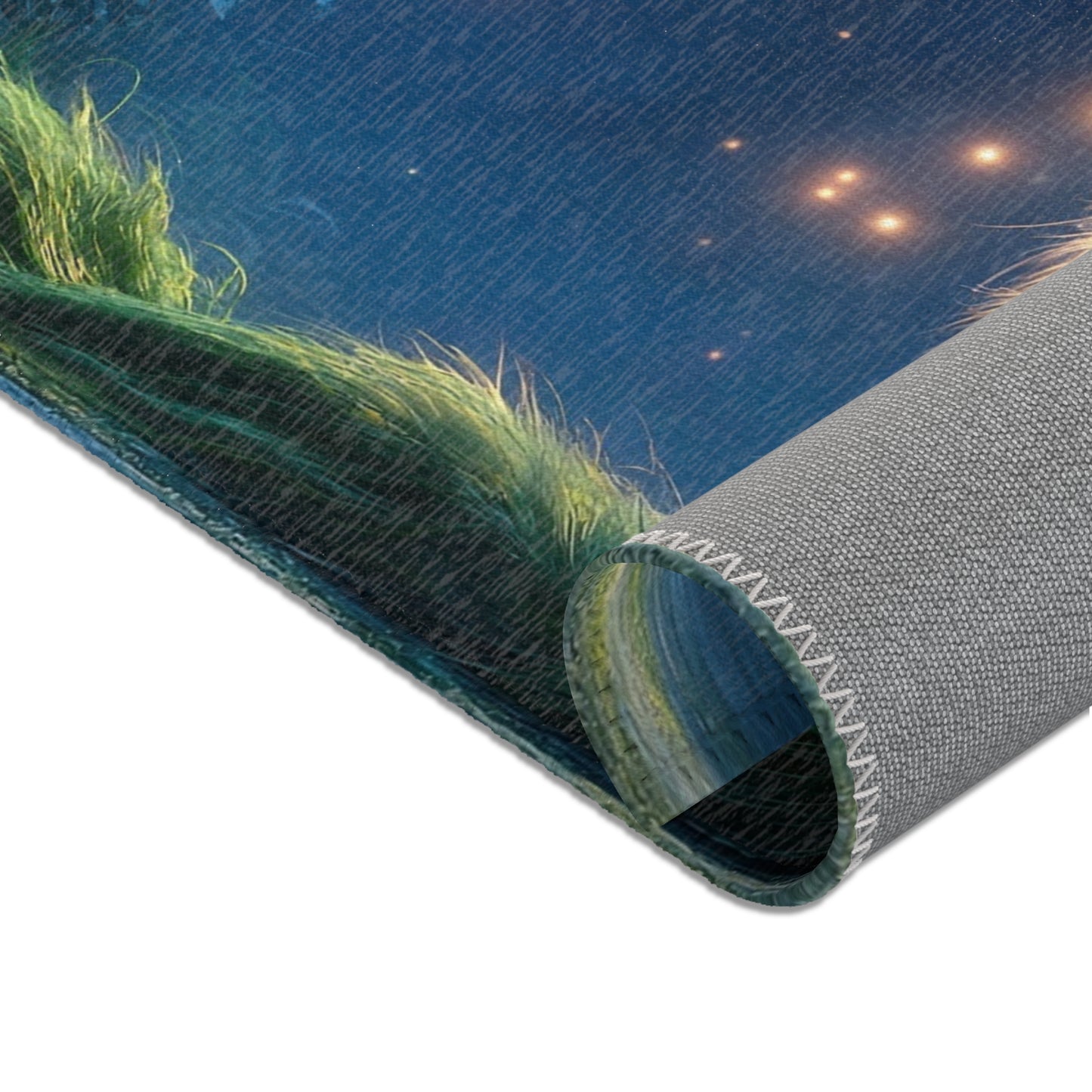 Forest Spirit Fox Area Rugs – Twilight Whispers in Mossy Glen