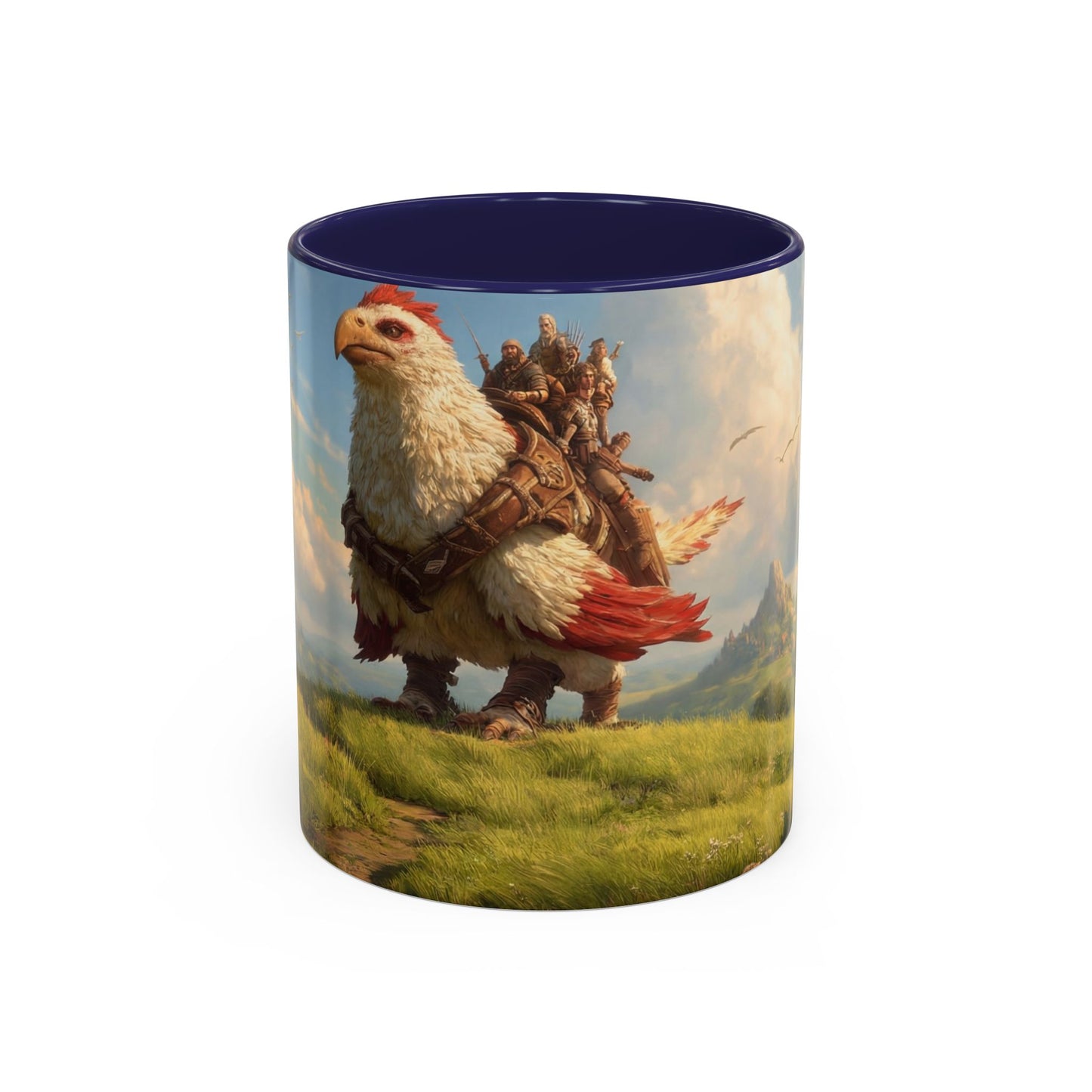 Great Aerie Pathfinder Mug – Dawn’s Flight Over Verdant Hills