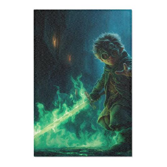 Green-Eyed Apprentice Area Rugs – Midnight Alley Sword Duel