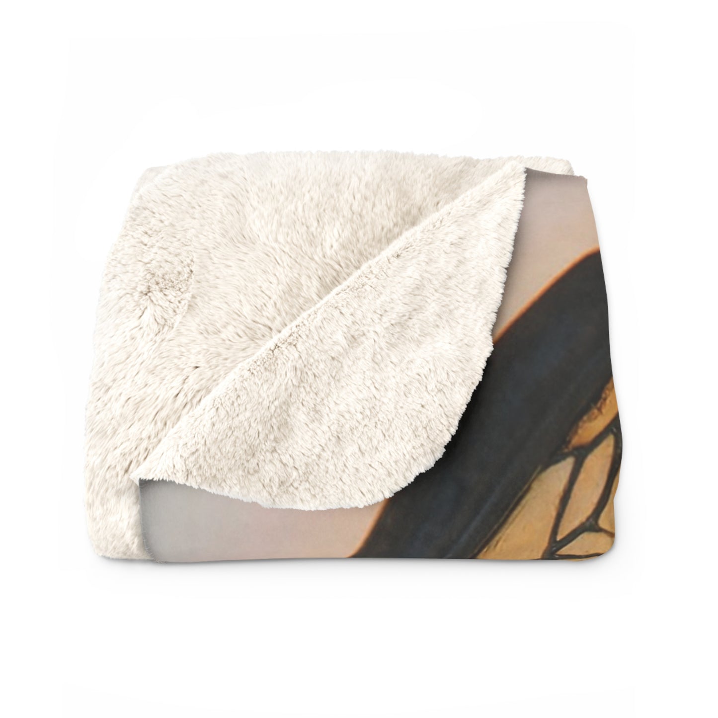 Stained Glass Phoenix Sherpa Fleece Blanket – Embered Talon Dreamscape