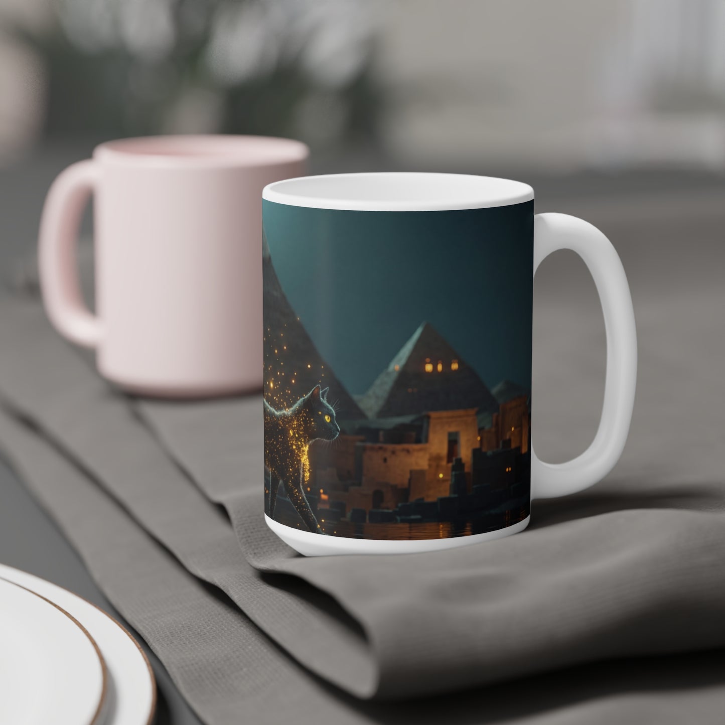 Celestial Cat Ceramic Mugs (11oz\15oz\20oz) – Starlight Walker of the Nile