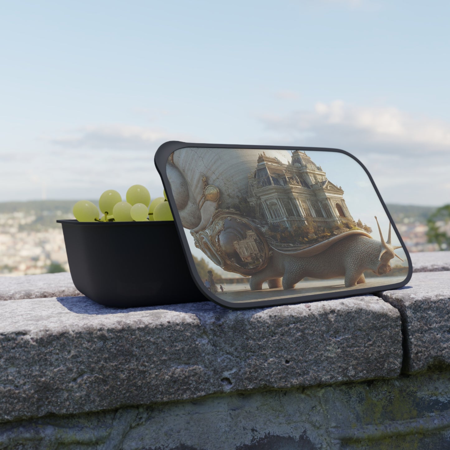 Grand Palace Snail PLA Bento Box with Band and Utensils – Slow Travel Dreamscape