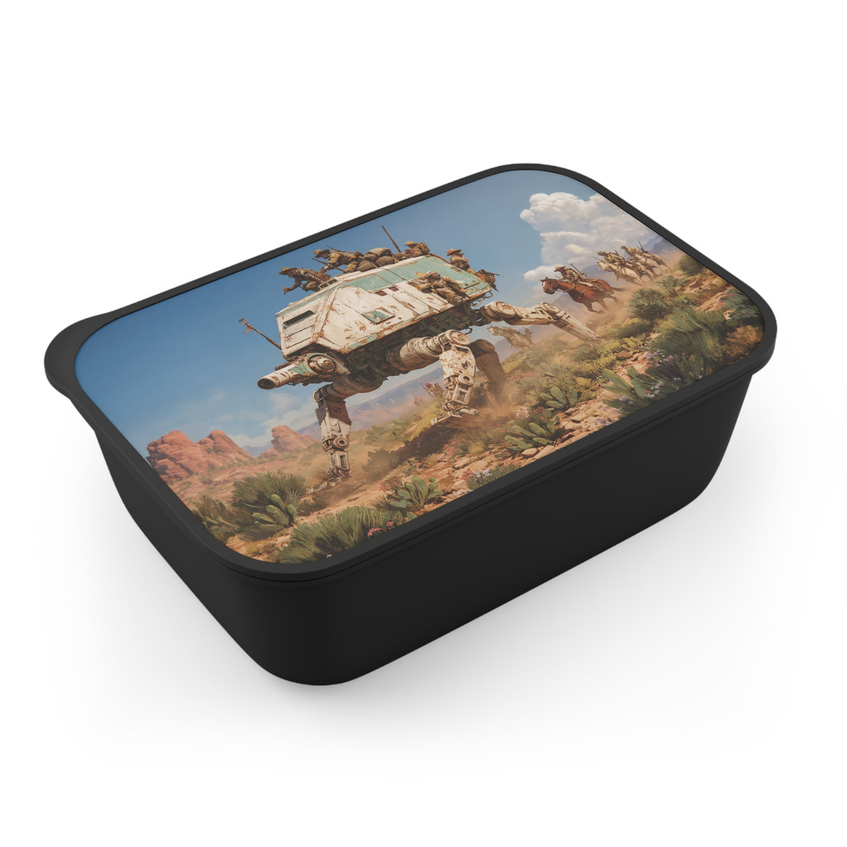 Desert Frontier AT-AT PLA Bento Box with Band and Utensils – Dusty Wasteland March