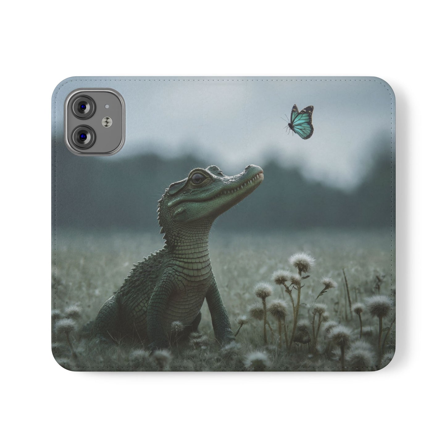 Gentle Croc & Butterfly Flip Cases – Tender Meadow Guardian Scene