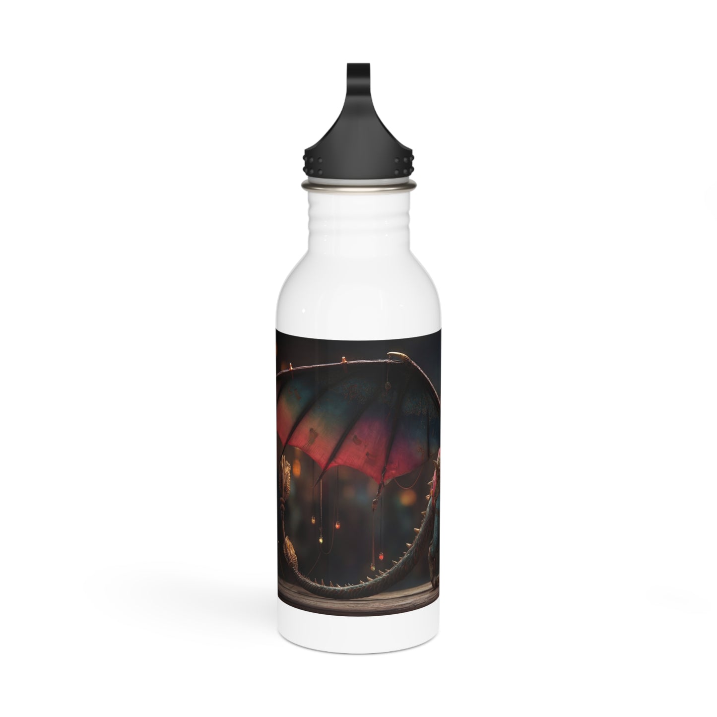 Celestial Dragon Stainless Steel Water Bottle – Winged Guardian of Twilight Markets