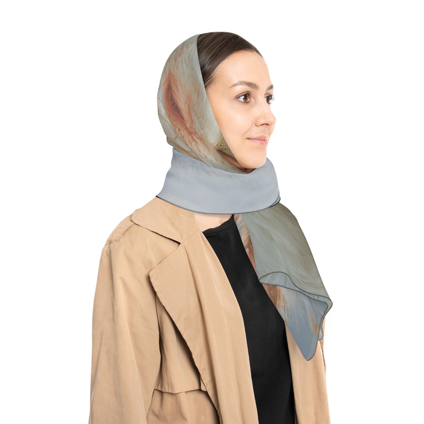 Snow Dragon Companion Poly Scarf – Winter’s Quiet Bond