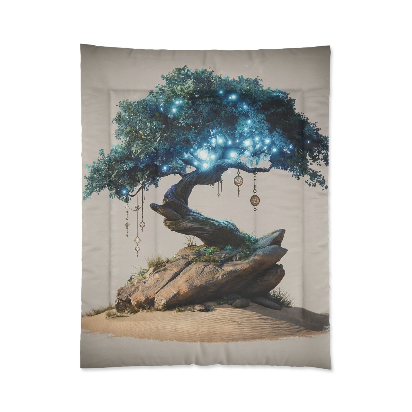 Luminescent Dream Tree Comforter – Azure Grove Sanctuary