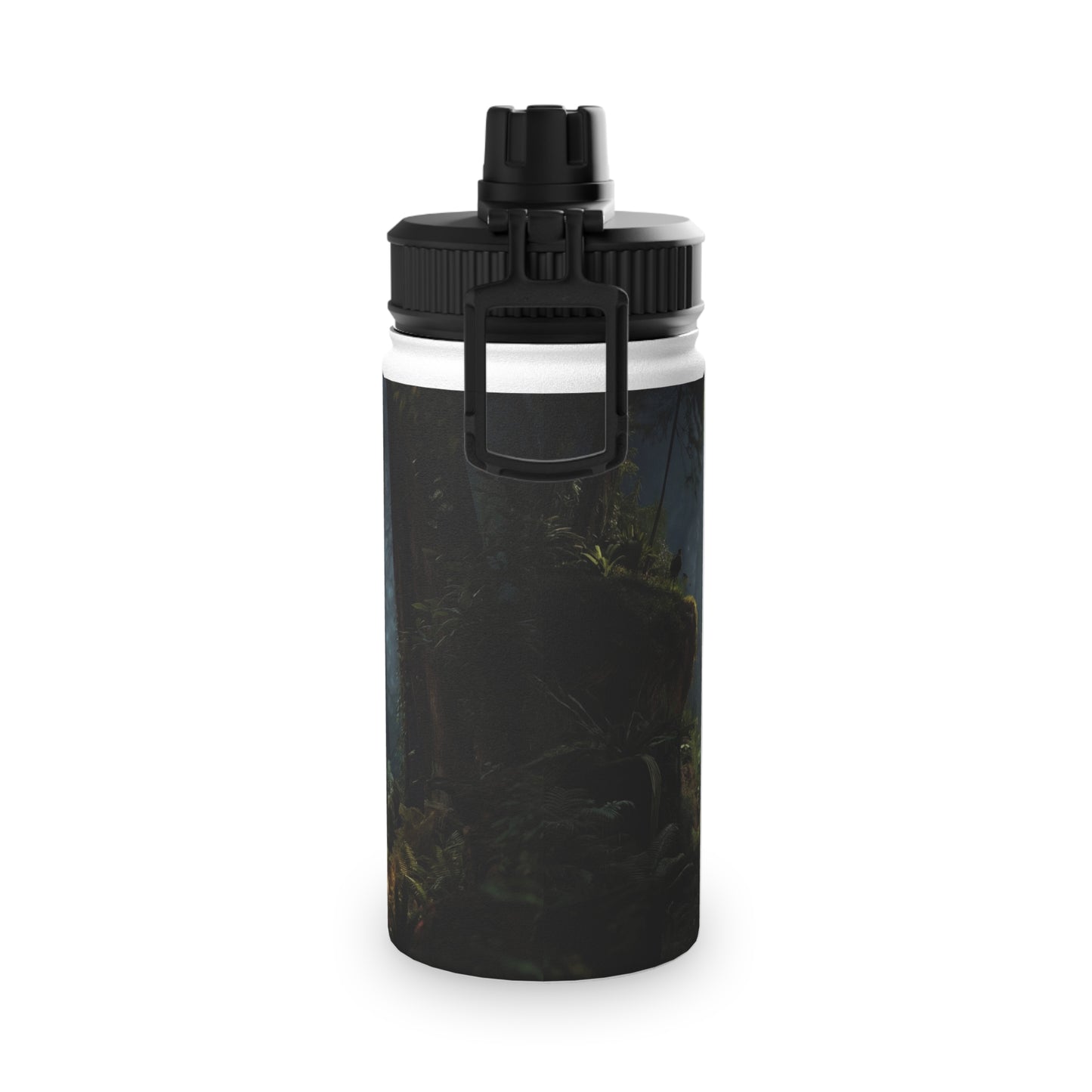 Lungs of the Forest Stainless Steel Water Bottle, Sports Lid – Breath of Ancient Canopy
