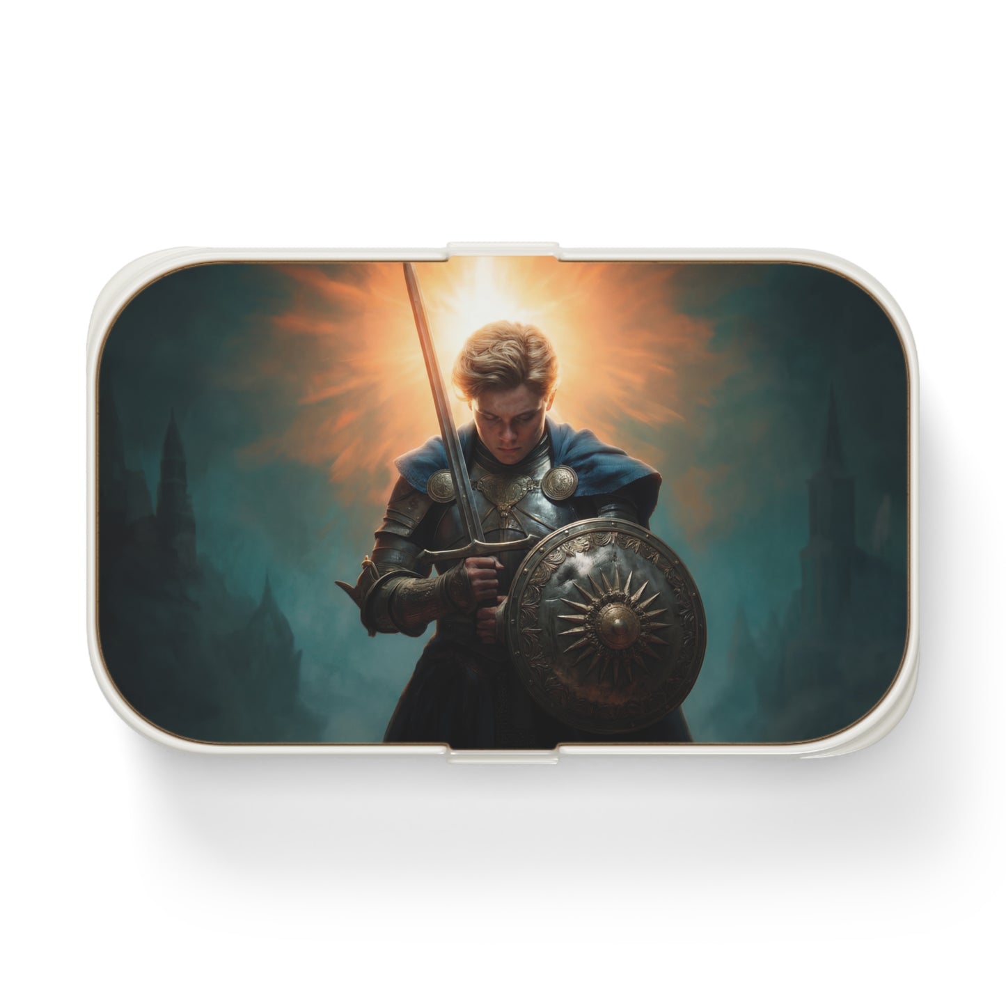 Dawn-Clad Knight Bento Lunch Box – Radiant Resolve for the Road Ahead