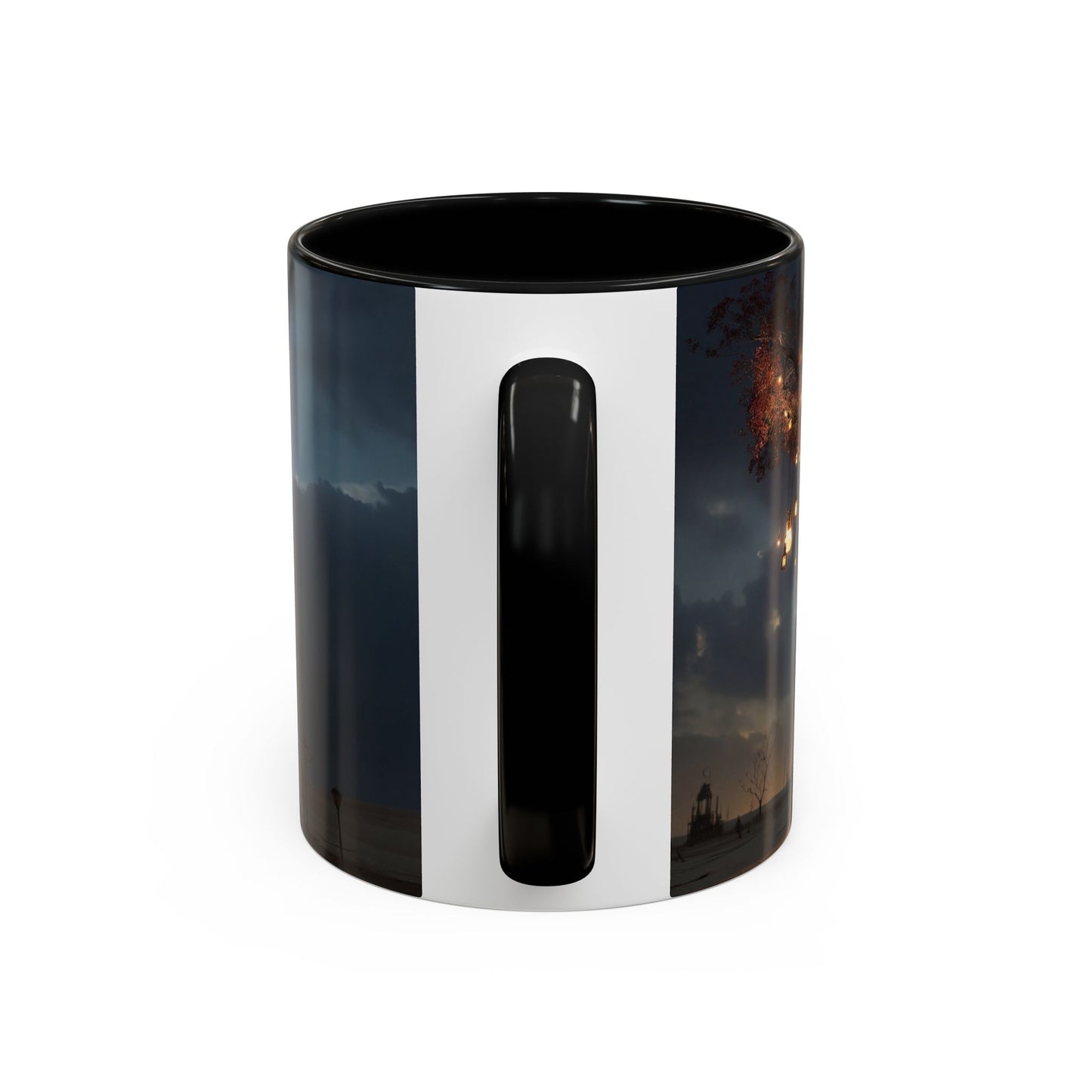 Lantern Tree Accent Coffee Mug (11, 15oz) – Amber Glowing Guardianship