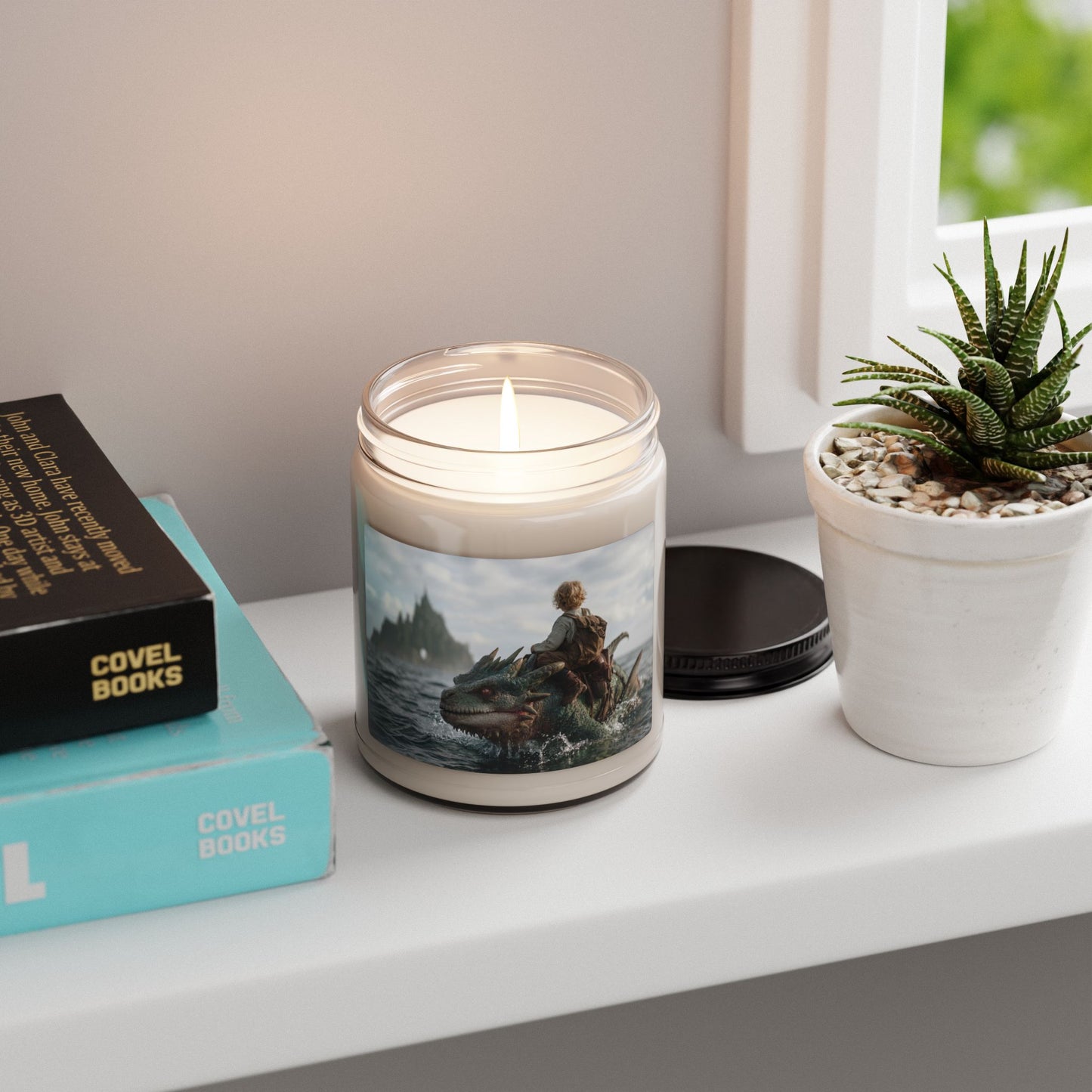 Sea Dragon Rider Scented Soy Candle, 9oz – Whispering Waters of the Forgotten Isle