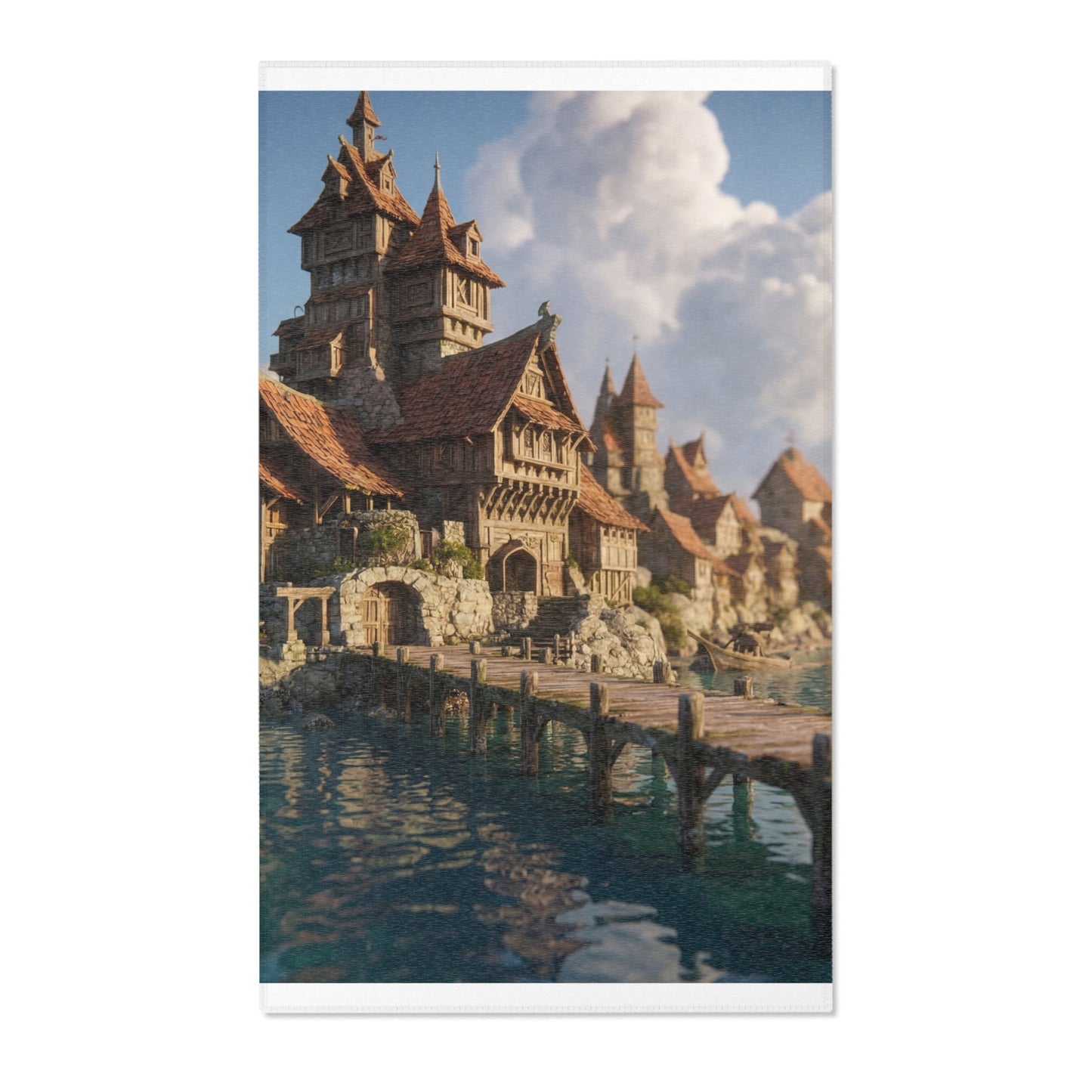 Seafarer’s Harbor Area Rugs – Sunset Wharf Dreamscape