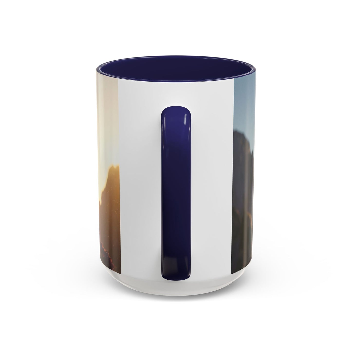 Dragon Rider at Dawn Accent Coffee Mug (11, 15oz) – Sunset Sentinel and Whispering Scale