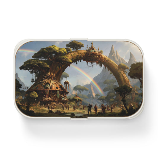 Arcane Treehouse Bento Lunch Box – Portal to a Verdant Realm