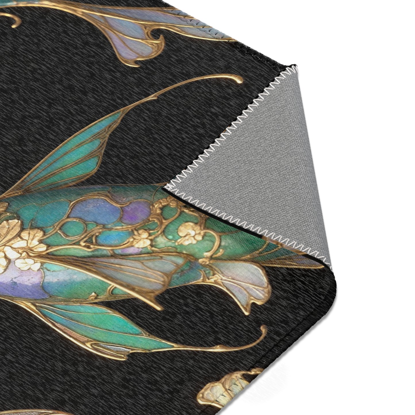 Art Nouveau Koi Area Rugs – Luminous Gold & Azure Dreamscape