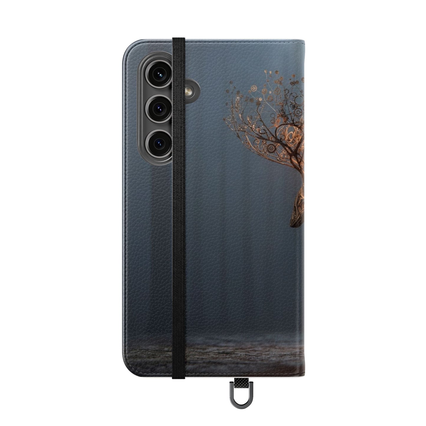 Mechanical Deer Flip Cases – Gears and Twilight Forest Guardian