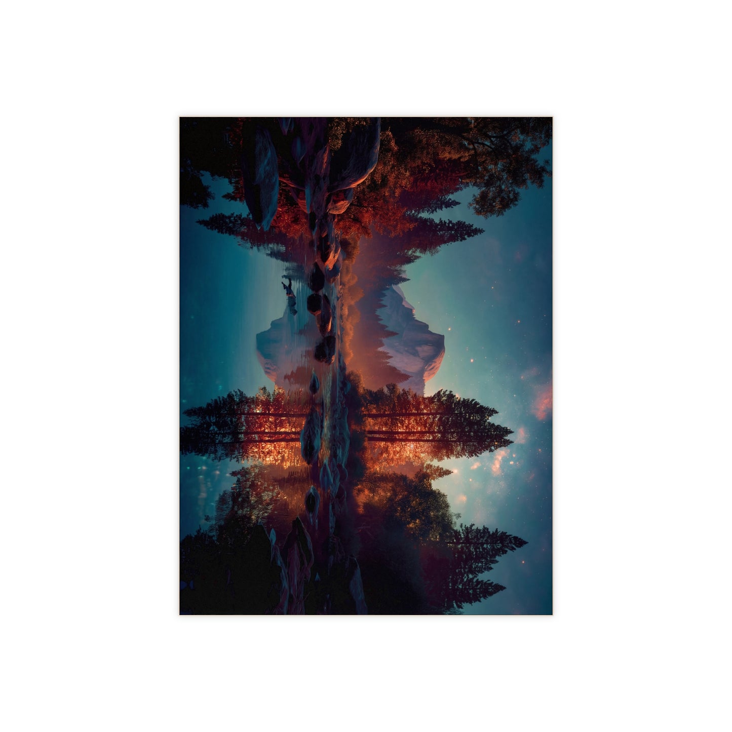Starlit River Reflection Tile – Half Dome’s Whispering Twilight