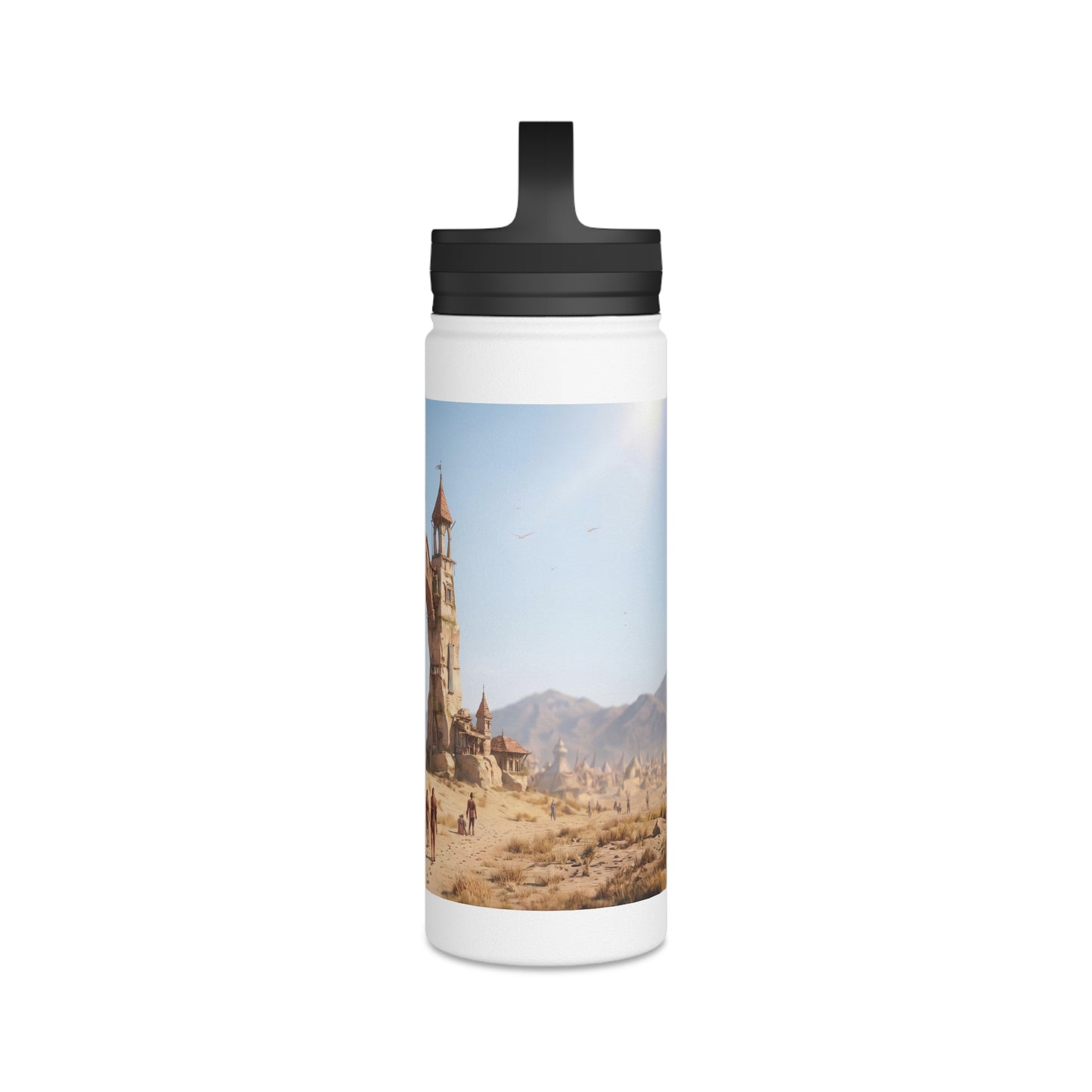 Desert Citadel Water Bottle – Sun-Kissed Oasis Gateway