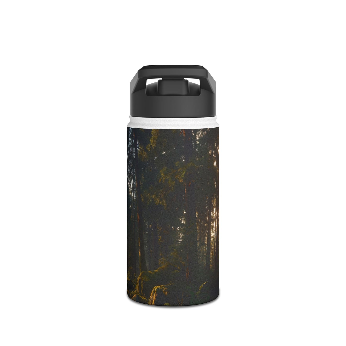Ancient Treehouse Door Water Bottle – Sunlit Forest Portal