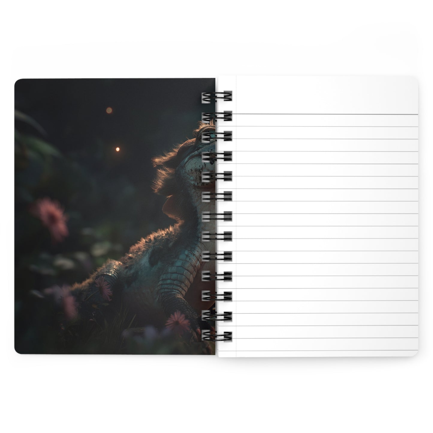 Butterfly-Kissed Alligator Journal – Twilight Garden Whispers