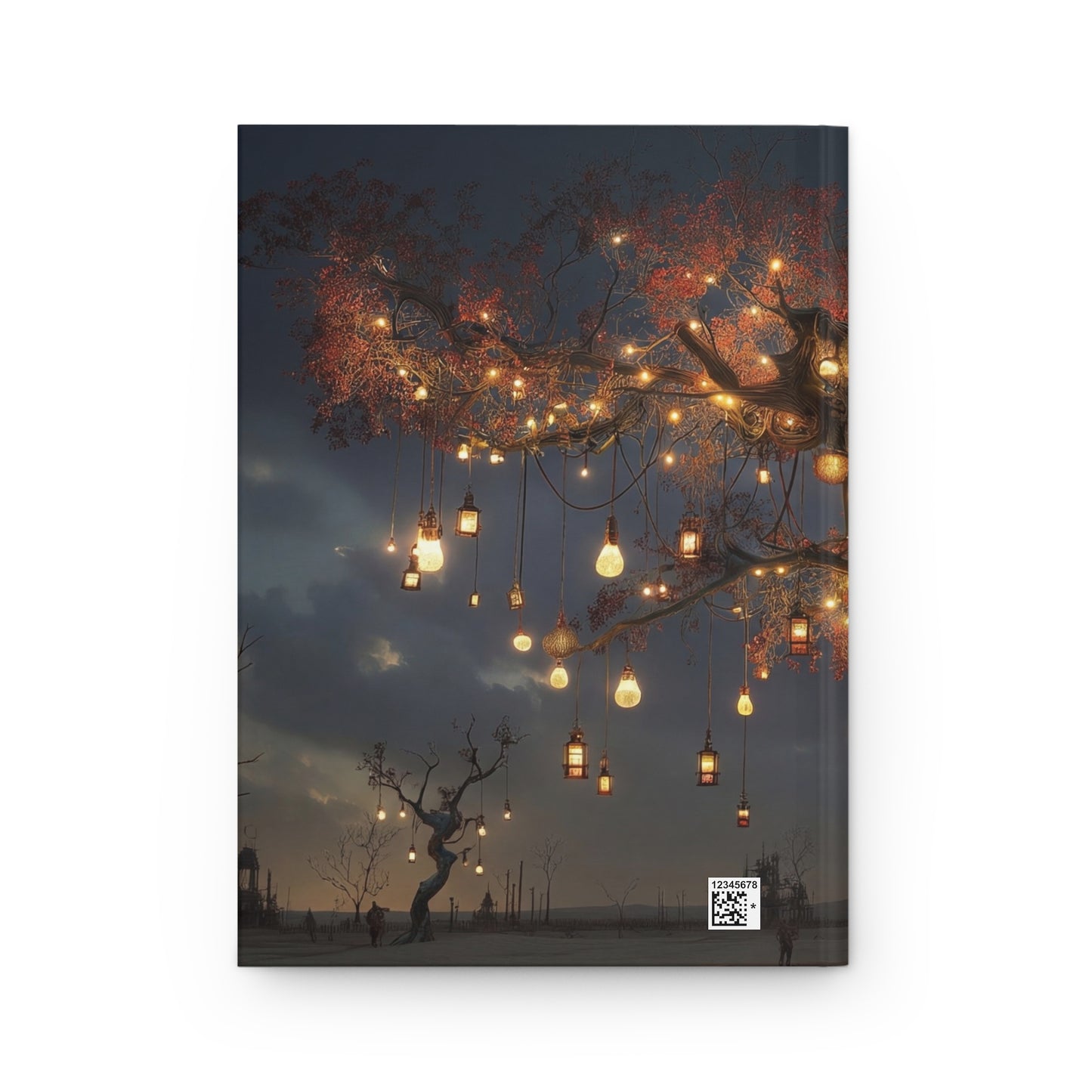Whispering Lantern Tree Hardcover Journal Matte – Desert Night’s Warm Embrace